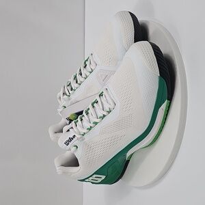 Wilson Rush Pro 4.0 Men’s Tennis Shoes White Green Sz 11.5 Performance Sneaker